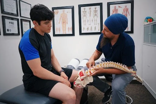Biomechanical research leading to a consult to talk about spinal health