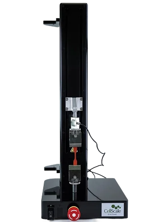 The UniVert S mechanical tester setup for medium for tension testing