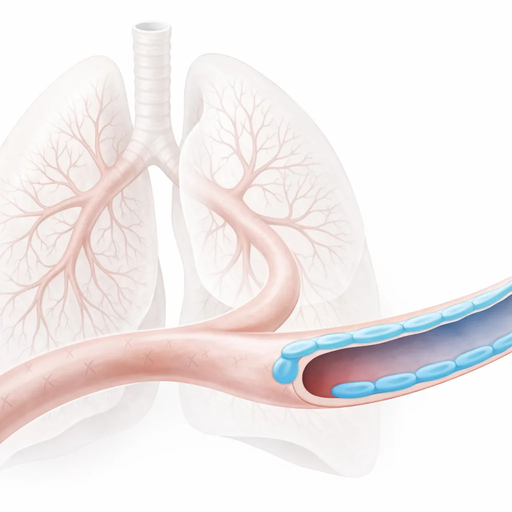 Featured image of re-endothelialization of decellularized lung scaffolds showing anti-CD31 coating and endothelial lining in a lung vessel