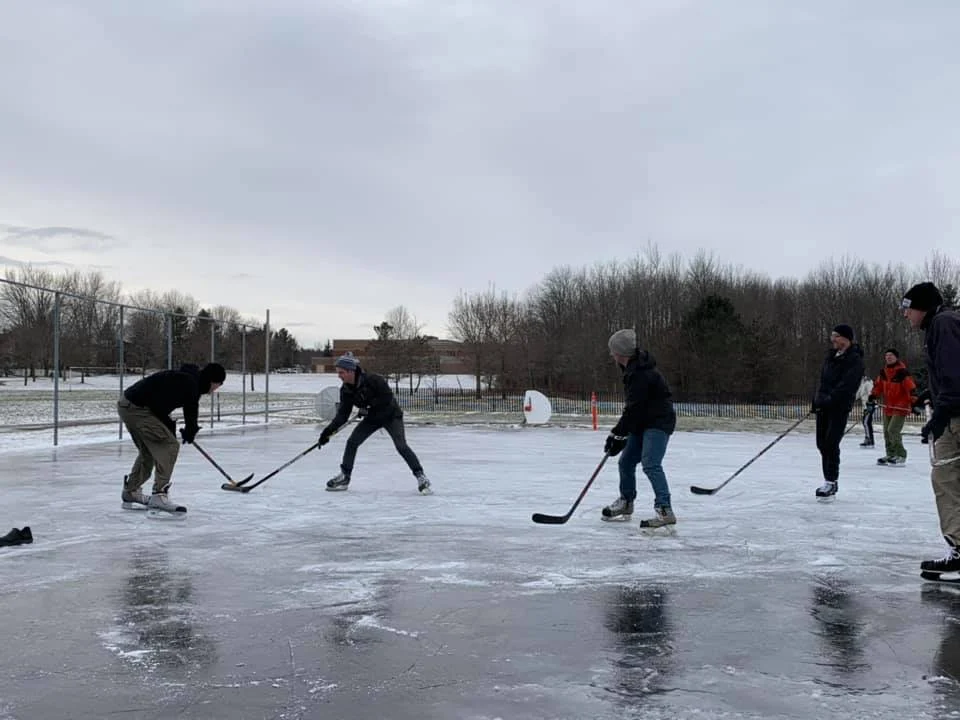 CellScale team playing hockey