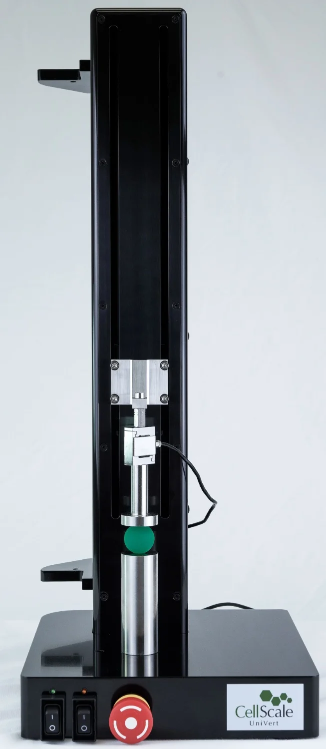 Front view of the UniVert S with compression fixtures