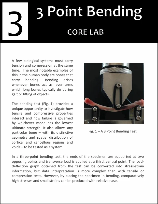 The first page of the Bending Testing module for the UniVert Classroom Kit
