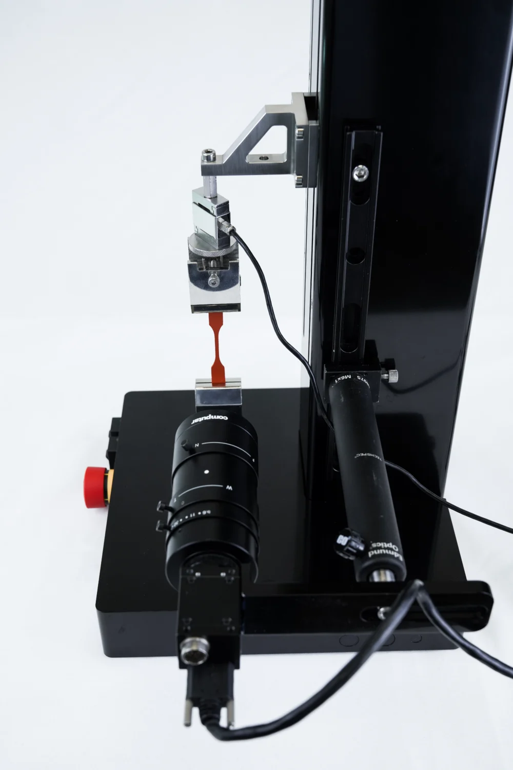 A UniVert tension test with Scientific Imaging System capturing the testing