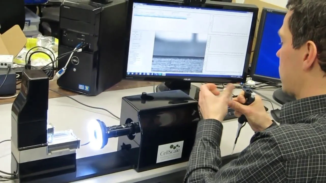 Hydrogel MicroSphere Compression Test Demonstration
