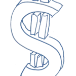 A dollar sign drawing