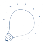 A light bulb drawing